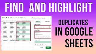How to Find and Highlight Duplicates in Google Sheets