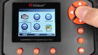 Vident i400AU OBD Diagnostic Scan Tool For Mazda General Menu Vehicle List