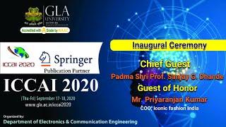 Inaugural Ceremony | ICCAI 2020 | Electronics and Communication Engineering