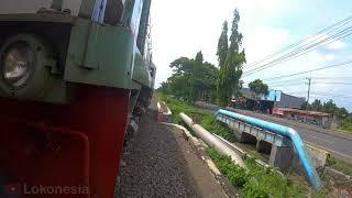 LOKOVIEW | Perjalanan Kereta api Airlangga dari Lamongan ke Bojonegoro