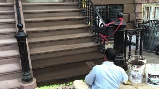 Brownstone Stoop Restoration In Bedford Stuyvesant, Brooklyn NY