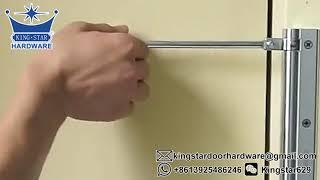 How to install mini door closer?