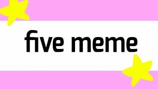 Five meme//flipaclip//[meus personagens desc]