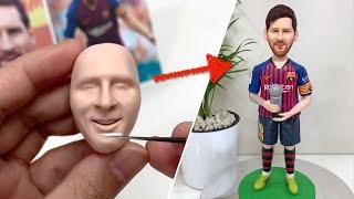 Clay Sculpture: Lionel Messi, the full figure sculpturing process from scratch