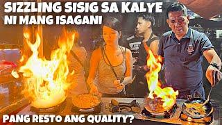 DINUDUMOG NA STREET FOOD SIZZLING SISIG SA CUBAO! SOLID NA STREET FOOD SA QC | FILIPINO STREET FOOD