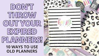 10 IDEAS ON HOW TO USE UNUSED EXPIRED PLANNERS | HAPPY PLANNER TIP