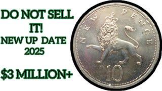 UK Top  3  Ultra RARE  Ten Pence  Coins  Most Valuable  Coins!  coins  Wourth mo...