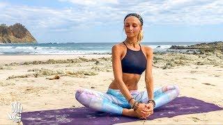 Yoga For Beginners  Easy Stretch & Stress Release | Playa Barrigona