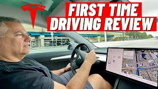 Dad's First Time Driving A Tesla | Initial Thoughts and Review | Did He Like It?