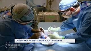 Doctors at NYU Langone Health announce completion of cross-species kidney transplant