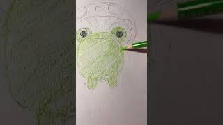 Drawing a frog in a mushroom cap Requested by @•cabbage patch frogs • 