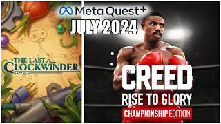 META QUEST+ (PLUS) July 2024 Games