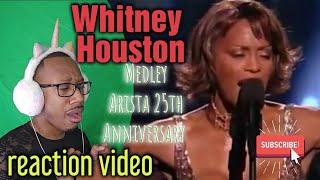 She Left No Crumbs! Whitney Houston 'Medley' live Arista Records 25th Anniversary REACTION Video