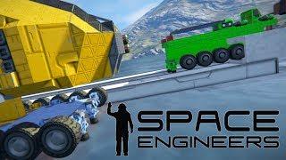 Building A Train And Track - Space Engineers