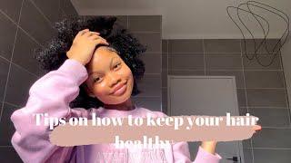 Tips on how to keep your 4c hair healthy !!//Hair Wash Day//