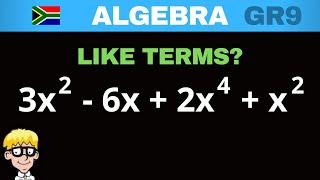 Algebra Grade 9: Add and Subtract like terms