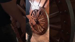 Antique Solid Wood Carriage Production Process. #viralvideo #viralshorts #woodworking