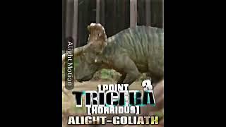티라노사우루스 렉스 vs 트리케라톱스 호리두스#jurassicworld#dinosaurs#wis