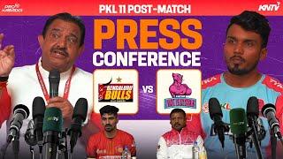 PKL 11 M49 | Bengaluru Bulls vs Jaipur Pink Panthers | Press Conference ft. Arjun Deshwal and Nitin