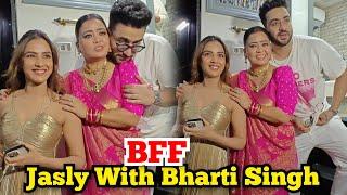 Jasly | Jasmin Bhasin With Love Aly Goni and Bff Bharti Singh Cute Moments Bharti Celebrate Jasmin