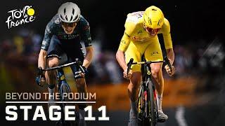 Vingegaard and Pogacar deliver a classic on Tour de France Stage 11 | Beyond the Podium | NBC Sports