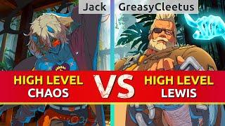 GGST ▰ Jack (Happy Chaos) vs GreasyCleetus (Goldlewis). Guilty Gear Strive High Level Gameplay