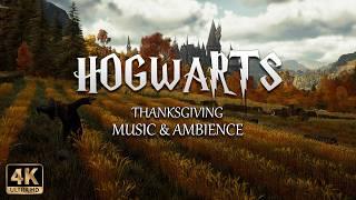 Thanksgiving at Hogwarts | 4K Harry Potter Music & Ambience