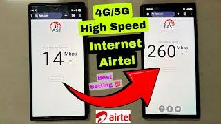 Airtel 4G/5G New APN Setting 2025  Airtel 4G Network problem solution |  Airtel Net speed increase