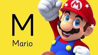 Mario Movie ABC -  Characters from New Movie, Mario Kart and Mario Party.