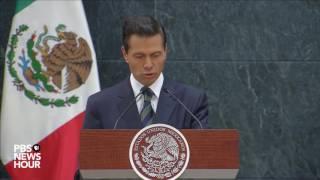 Watch Donald Trump and Mexican President Peña Nieto joint statements