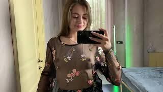 [4k] Transparent try on haul sheer #trending #viralvideo #foryou #usa #bollywood #follow