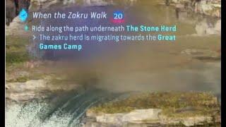 Ride along the path Underneath The Stone Herd towrdas the Great Games Camp - Avatar the sky breaker