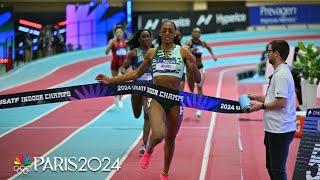 Alexis Holmes shatters records with 400m win at USATF Indoor Nationals | NBC Sports