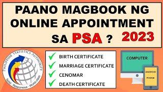 PSA Online Appointment 2023 | Paano magbook ng appointment online sa PSA Complete Guide