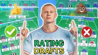 RATING YOUR FPL DRAFTS FOR GAMEWEEK 1