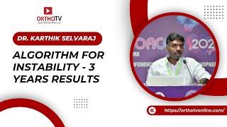 Algorithm for instability - 3 years results - Dr. Karthik Selvaraj