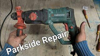 Repairing and opening up a Parkside SDS Drill from Lidl.