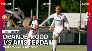 Oranje-Rood - Amsterdam  Tulp Hoofdklasse Heren ‘24/’25 RONDE 12 | Samenvatting