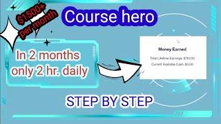 Course hero tutor _ I made $800  just in 3 months / course hero payment proof #coursehero