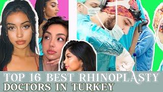 TOP RATED RHINOPLASTY SURGEONS IN TURKEY  DR. RESIT BURAK, DR. YILDIRIM, DR. HUSEYIN DR. UMIT TASKIN