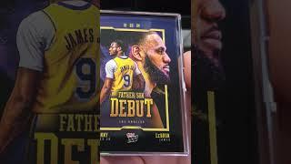 Lebron James/ Bronny James Topps Now Duo card