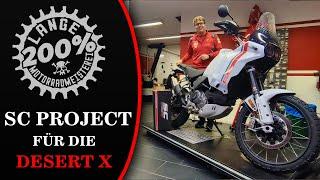 Ducati Desert X, Slipon Auspuff, von Sc Project vs. Stock,  Sound und Passform