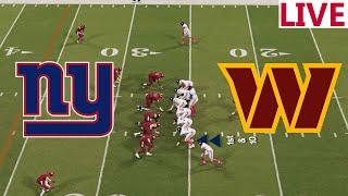 LIVE NFL New York Giants VS Washington Commanders /NFL SEASON /NFL LIVESTREAM/ NFL Madden