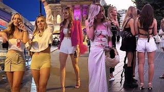 UK GIRLS NIGHTLIFE - HOT FASHION SATURDAY NIGHT ENGLAND JULY 2024