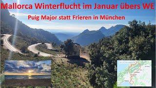 Winterflucht im Januar nach Mallorca übers WE - Puig Major statt Frieren in München