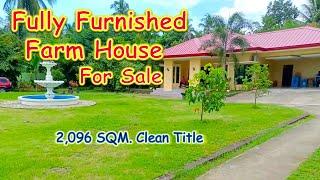 HOUSE and LOT FOR SALE (PROP#149) 2,096 SQM. Fully Furnishes and Fully Fence