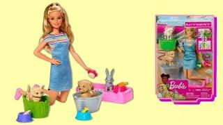 ABRINDO BARBIE BANHO DE CACHORRINHOS