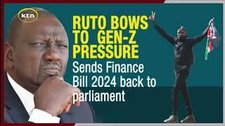 Ruto Bows Into Pressure, Withdraws Financial Bill 2024