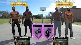 Pulling Up On 2K Park Players IRL! 2v2 Virtual & Reality Basketball!