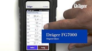 Abgasmessgerät Abgasanalyse Dräger FG7000